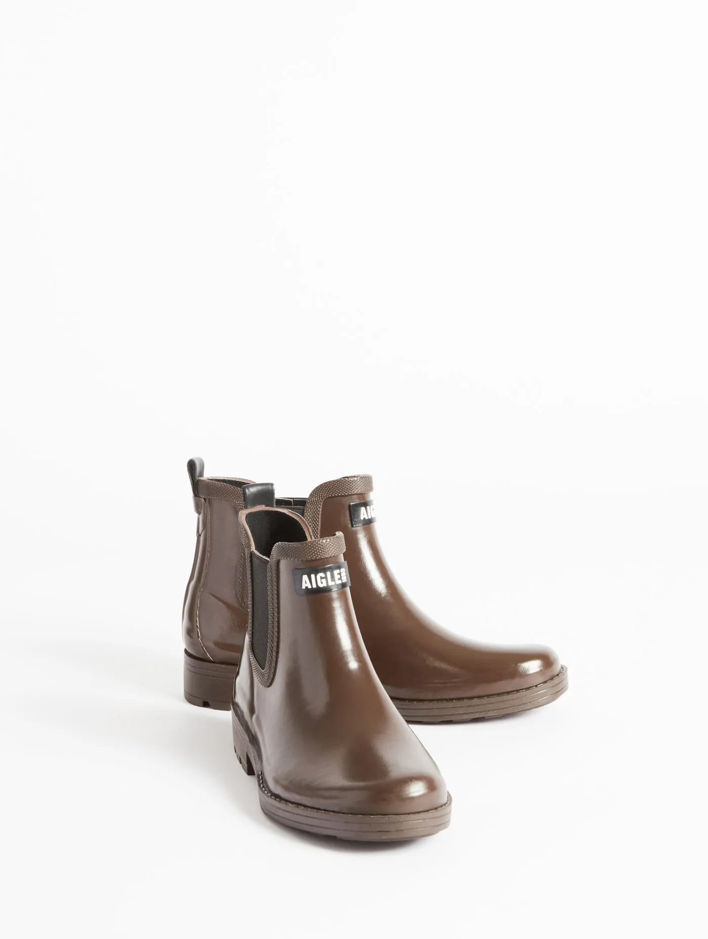 Equestrian-inspired ankle rain boot