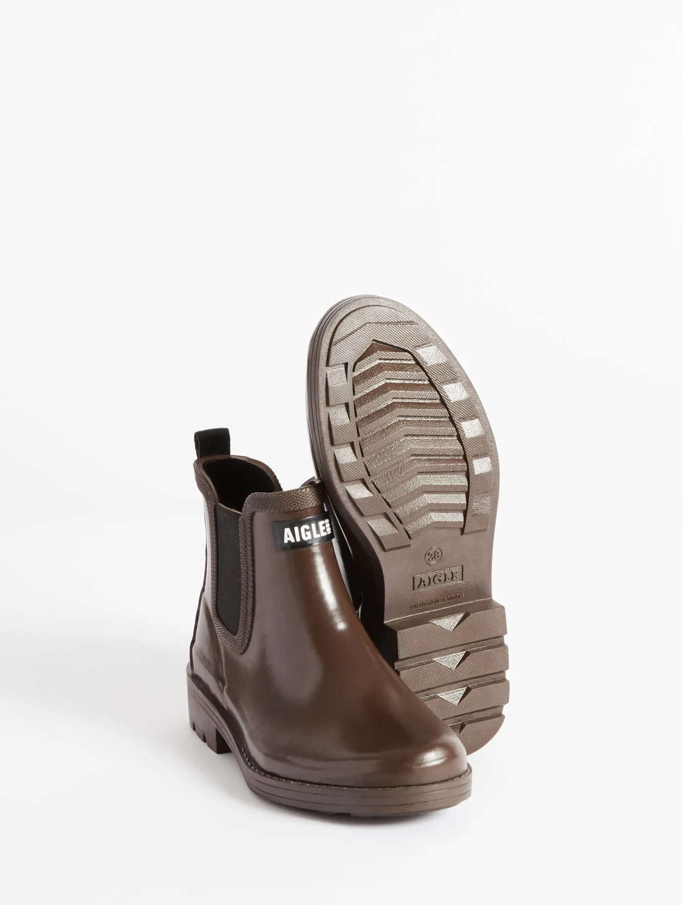 Equestrian-inspired ankle rain boot