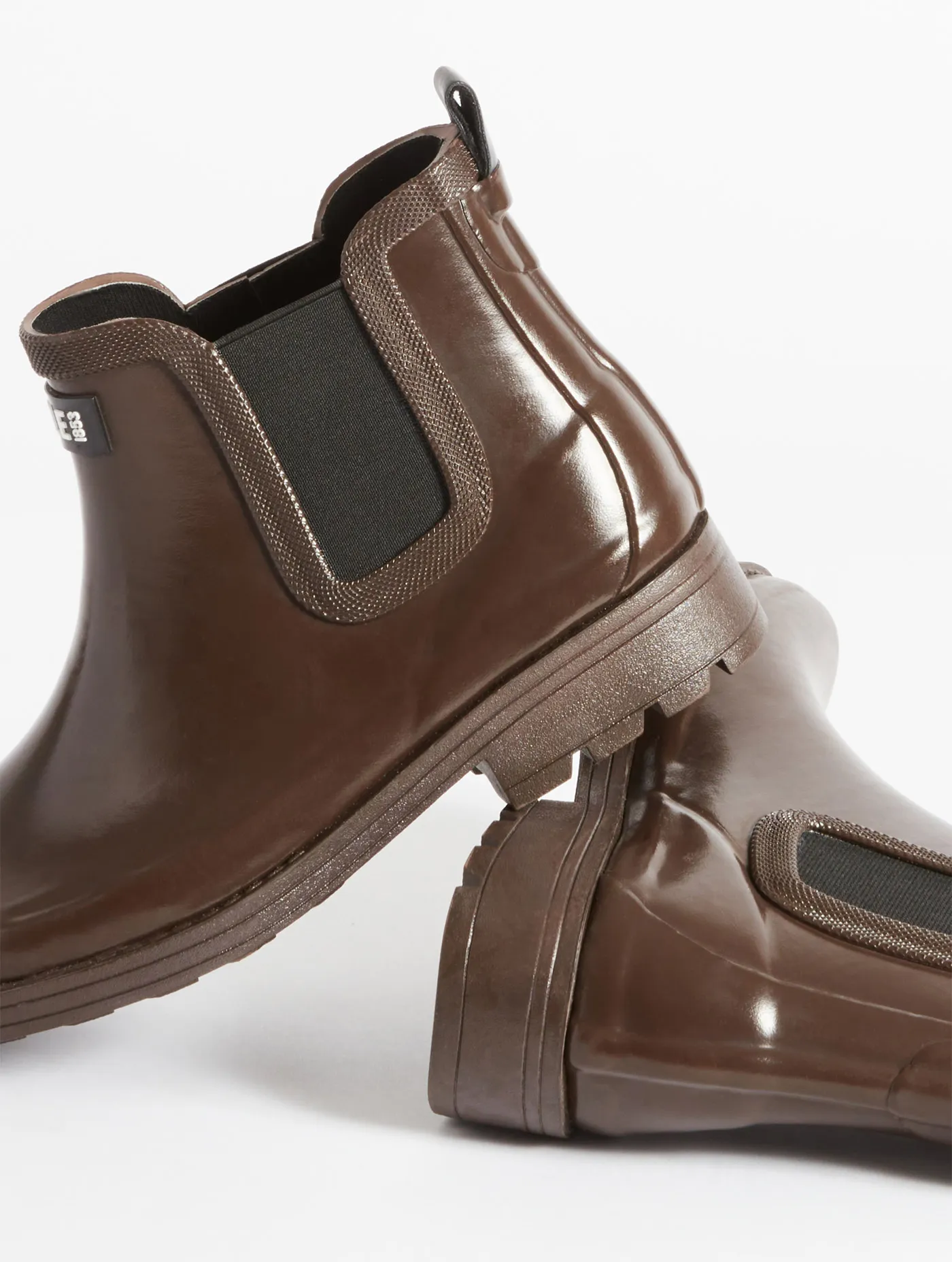 Equestrian-inspired ankle rain boot