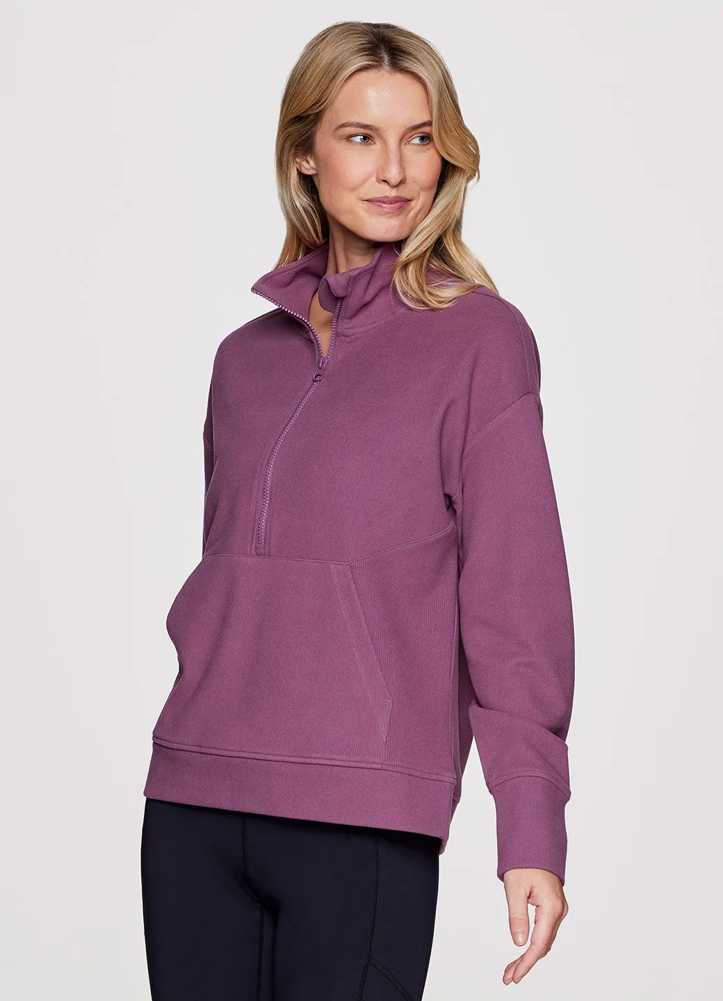 Faith Textured Fleece 1/2 Zip Pullover