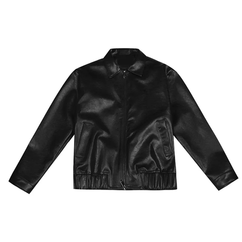 Faux Leather Coach Jacket