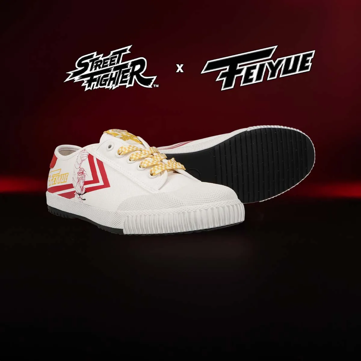 Feiyue Fe Lo 1920 Street Fighter Trainers - Ryu Red