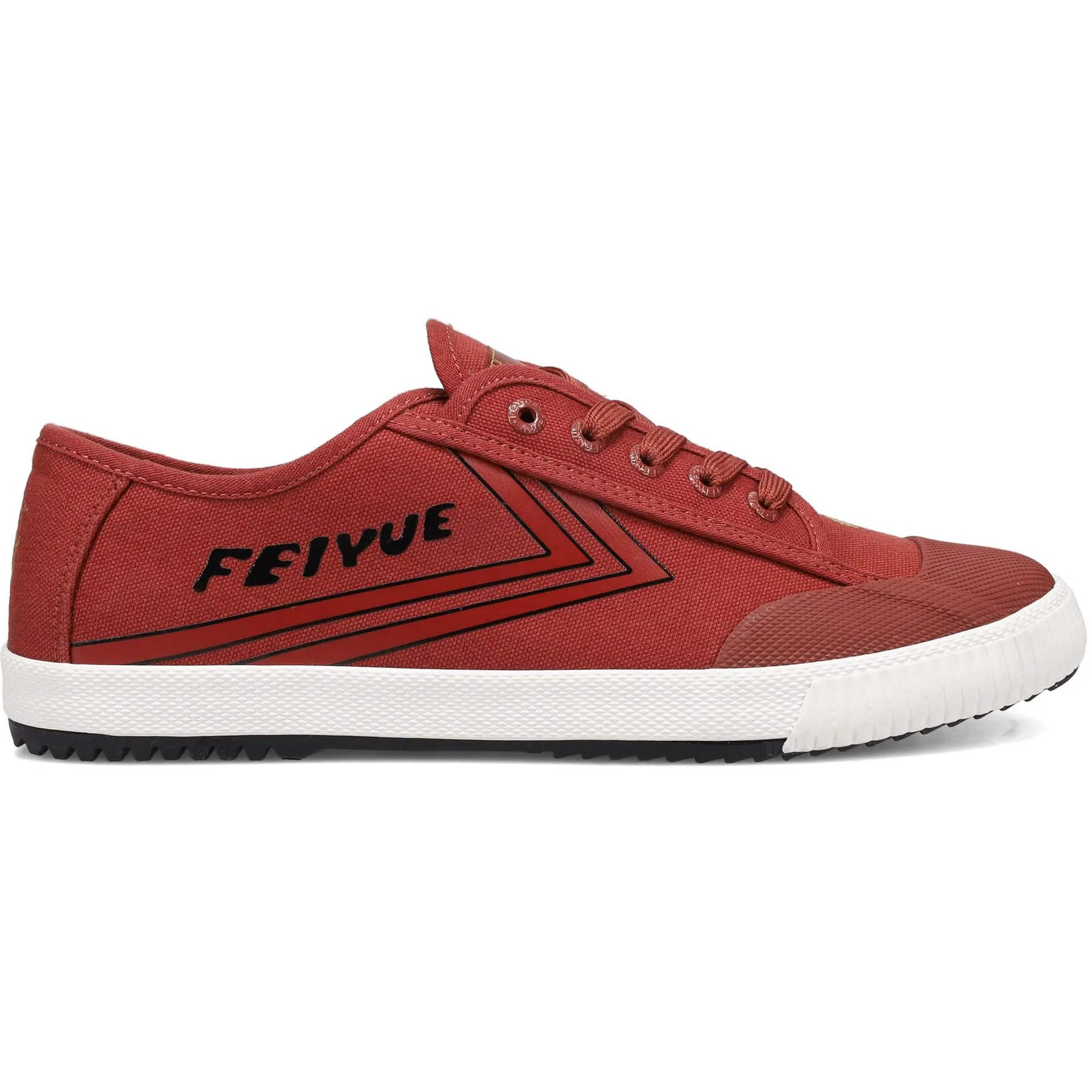 Feiyue Lo 1920 Canvas CNY Trainers - Rosewood/Black/Gold