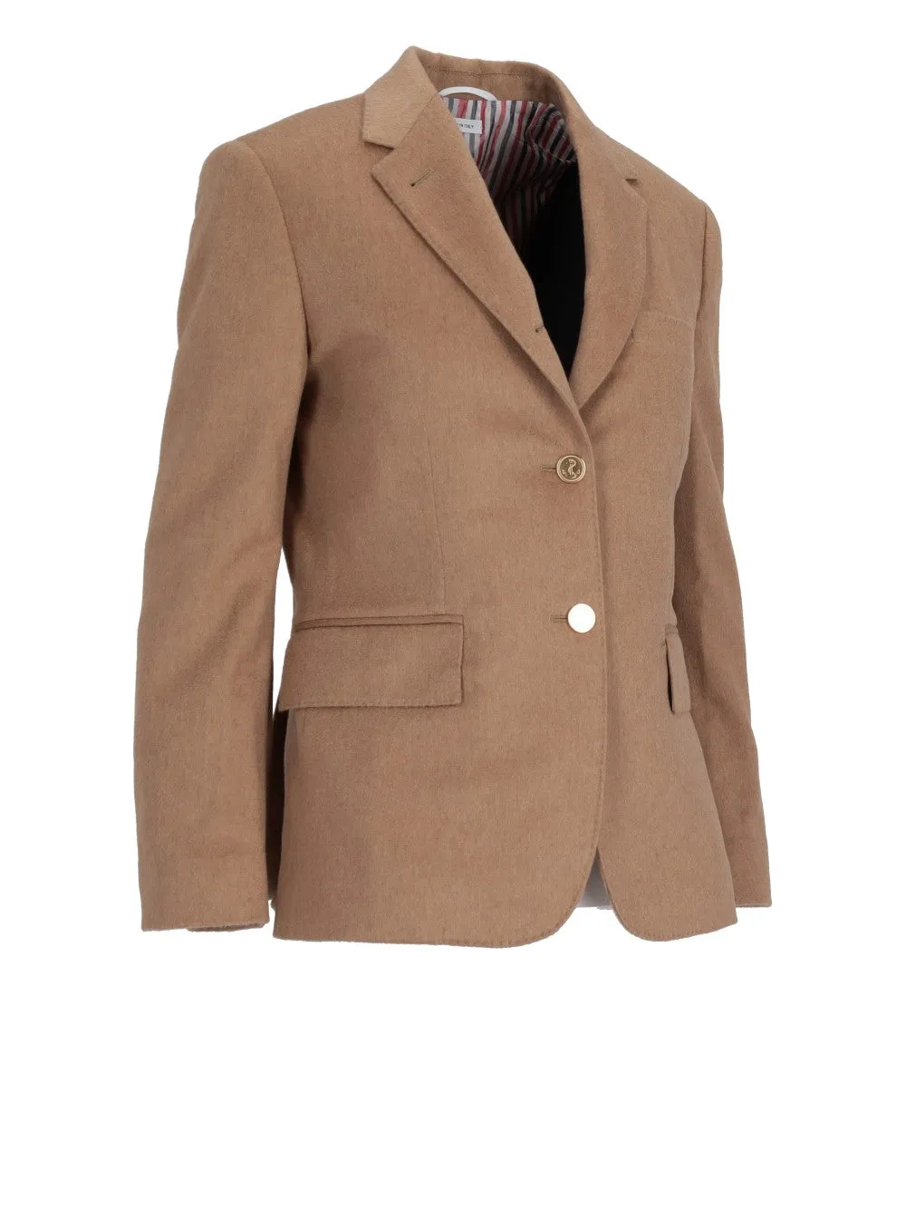 FIT 1 - CLASSIC SPORTCOAT IN  SOLID JACKET WEIGHT CAMEL HAIR