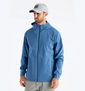 Free Fly Men's Cloudshield Rain Jacket: Heron Blue