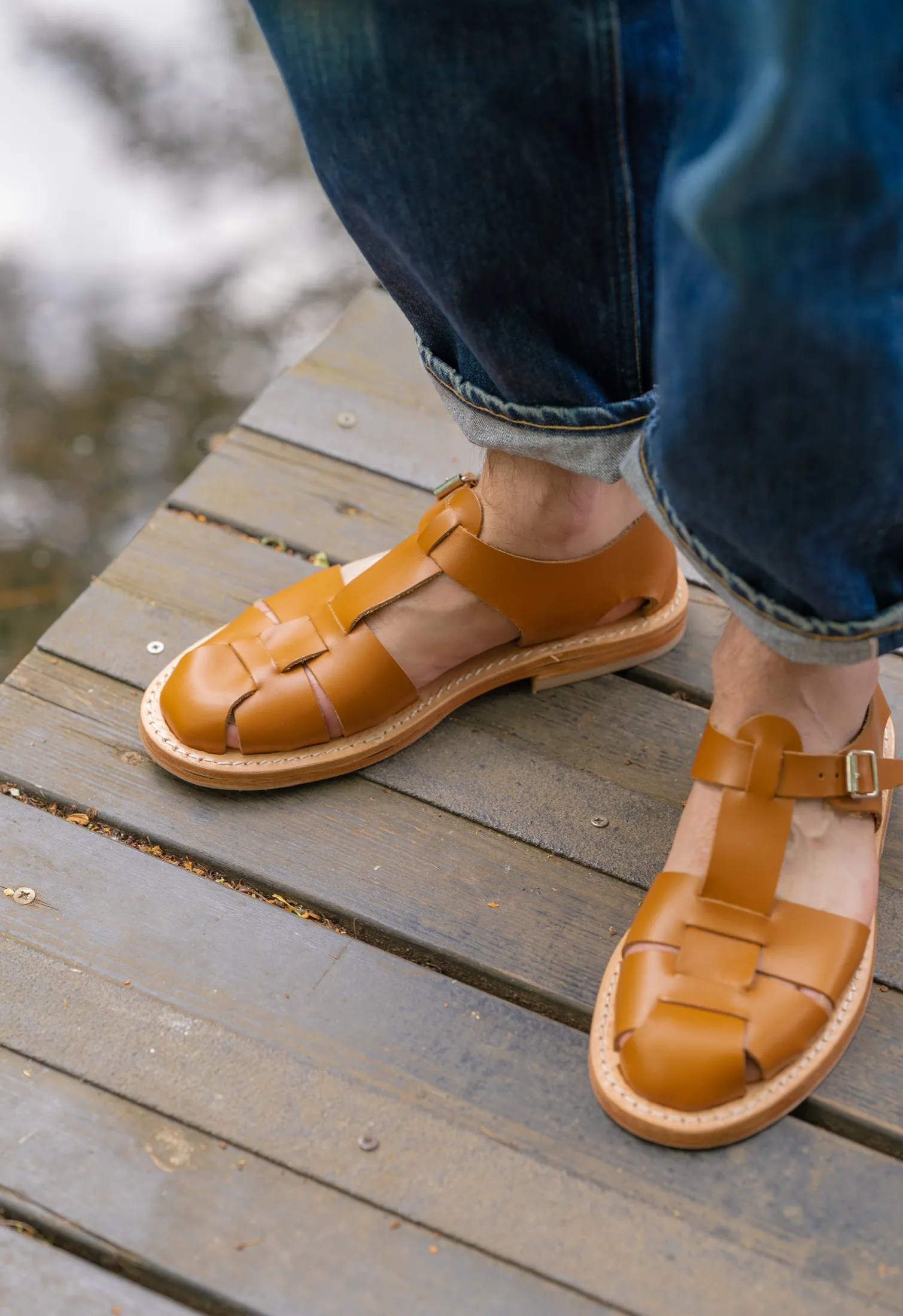 FRENCH MILITARY SANDALS TAN