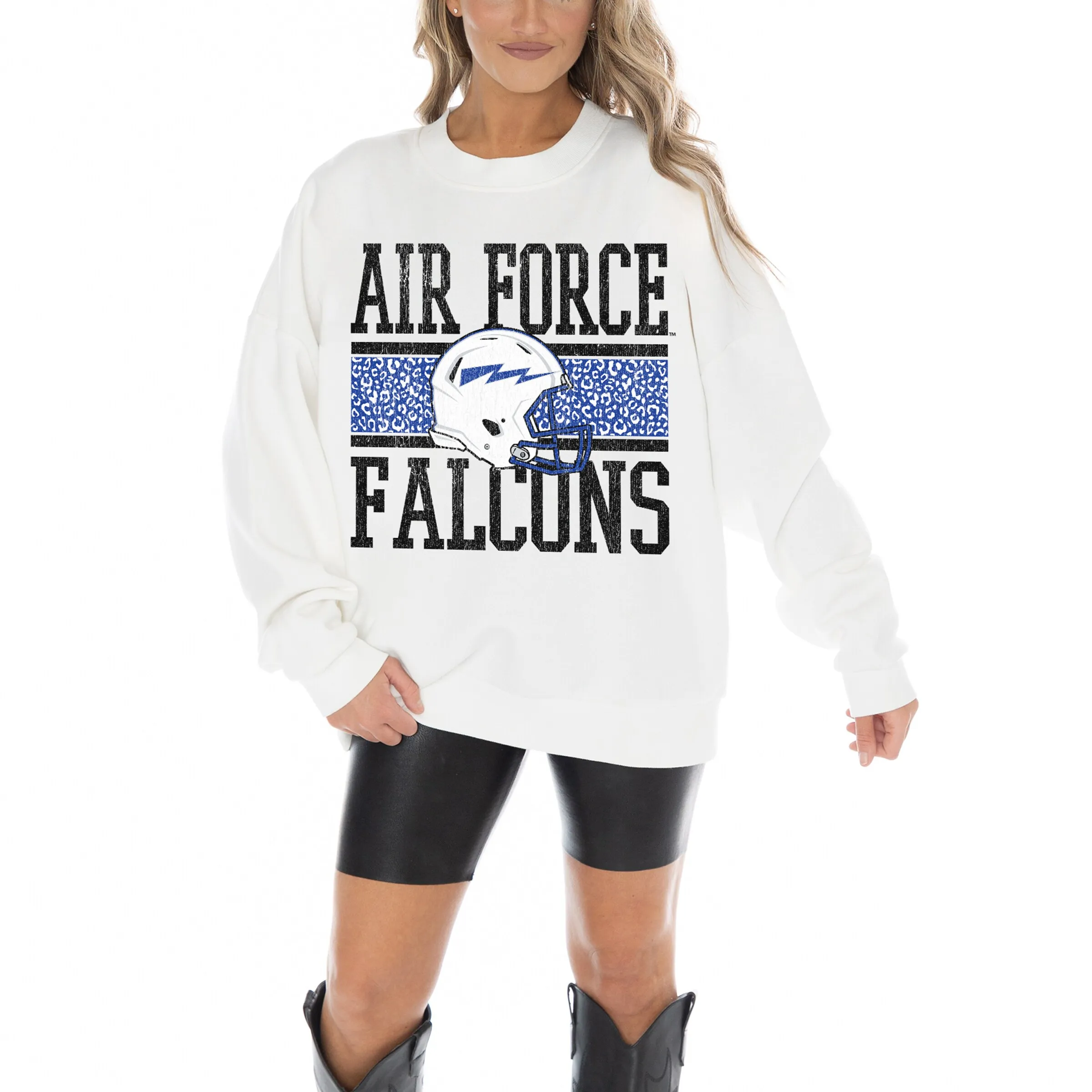 Gameday Couture Air Force Falcons Women's White Fair Catch Pullover Sweatshirt