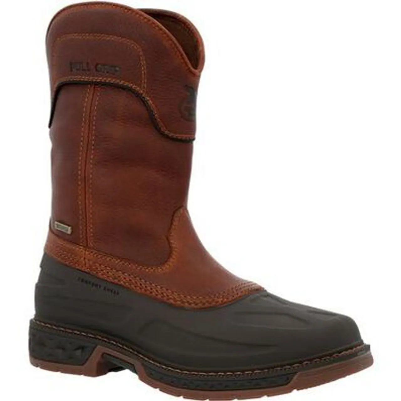 Georgia Boot Mens Carbo-Tec LTR Waterproof Pull On Boot GB00470 BROWN