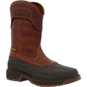 Georgia Boot Mens Carbo-Tec LTR Waterproof Pull On Boot GB00470 BROWN