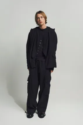 GREG LAUREN | PINSTRIPE WIDE LEG PANTS