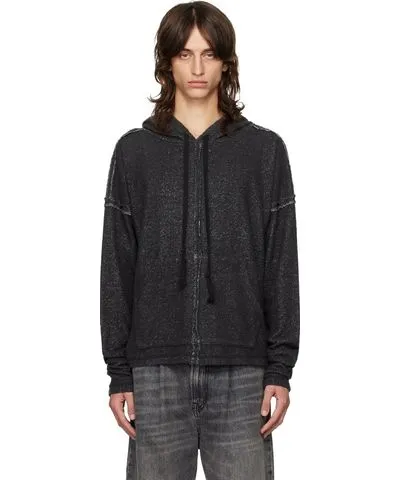 Greg Lauren Black Cozy Hoodie