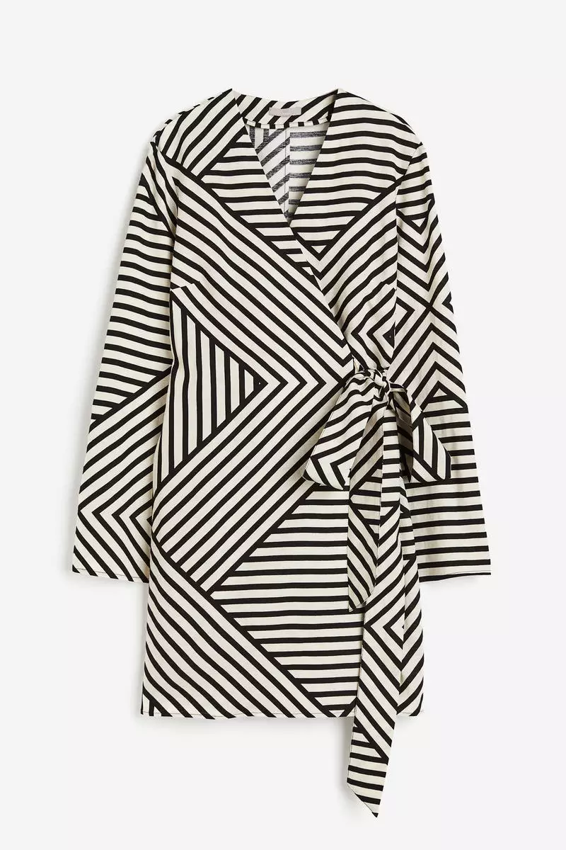 H&M Linen-blend wrap dress