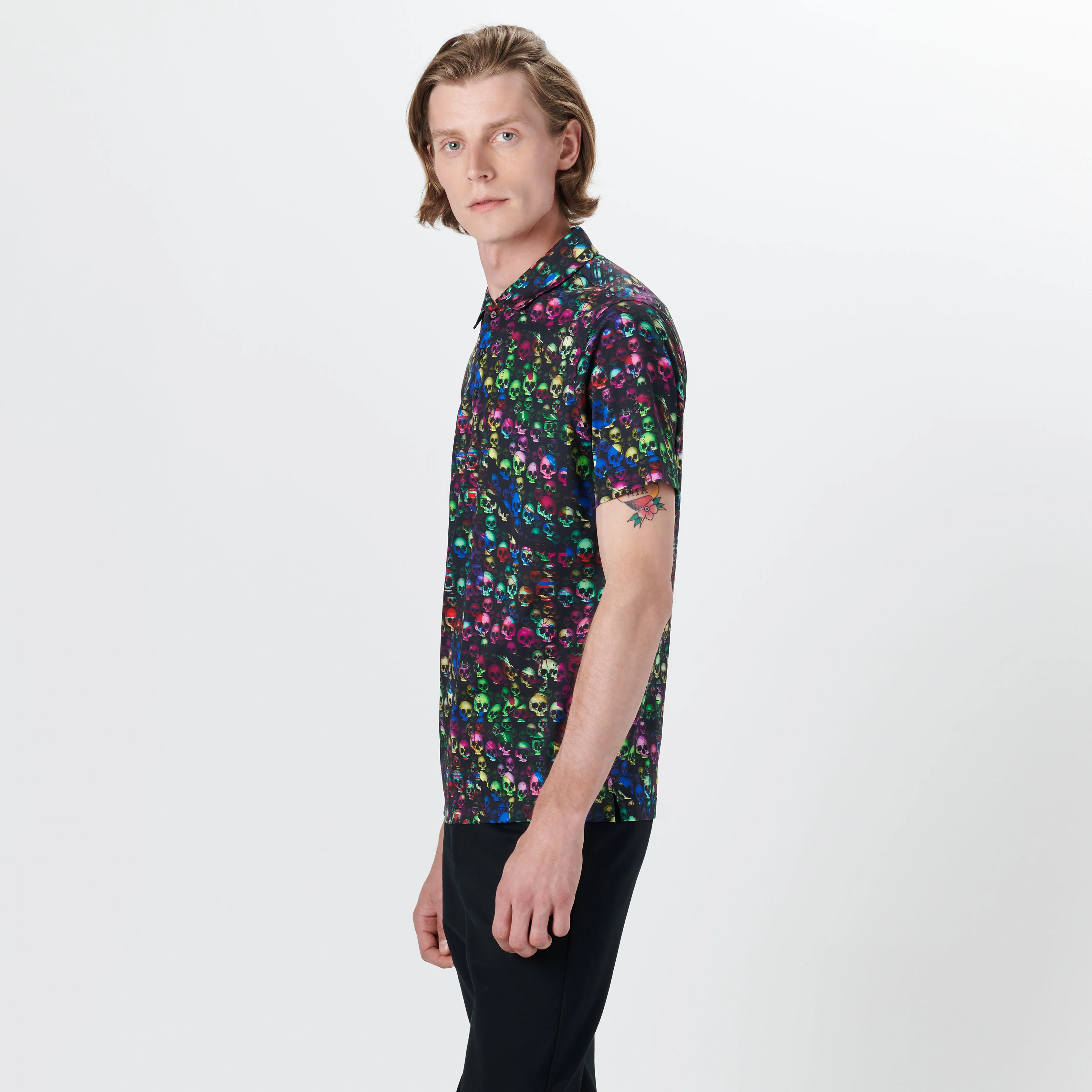 HENDRIX Skulls Print Polo