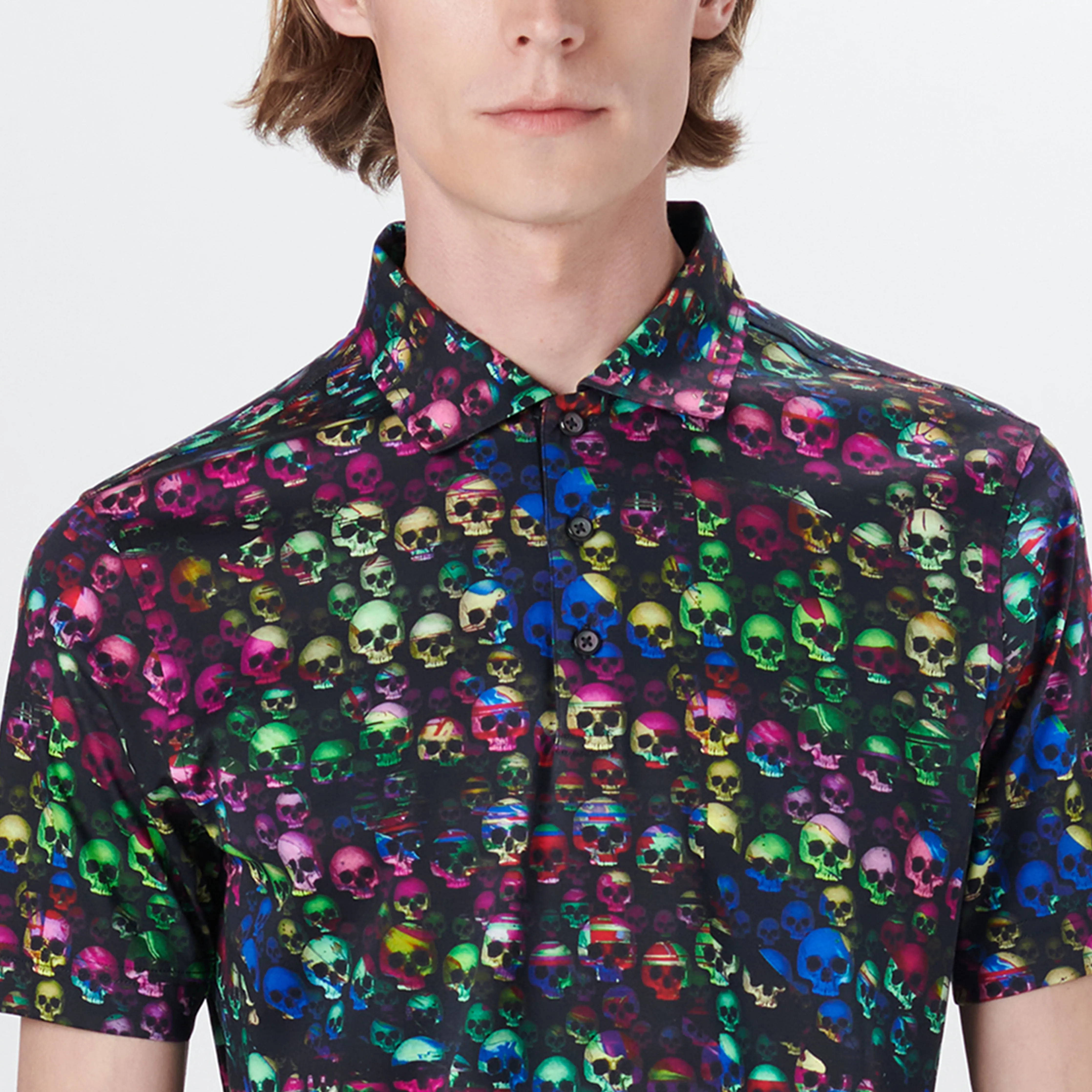 HENDRIX Skulls Print Polo