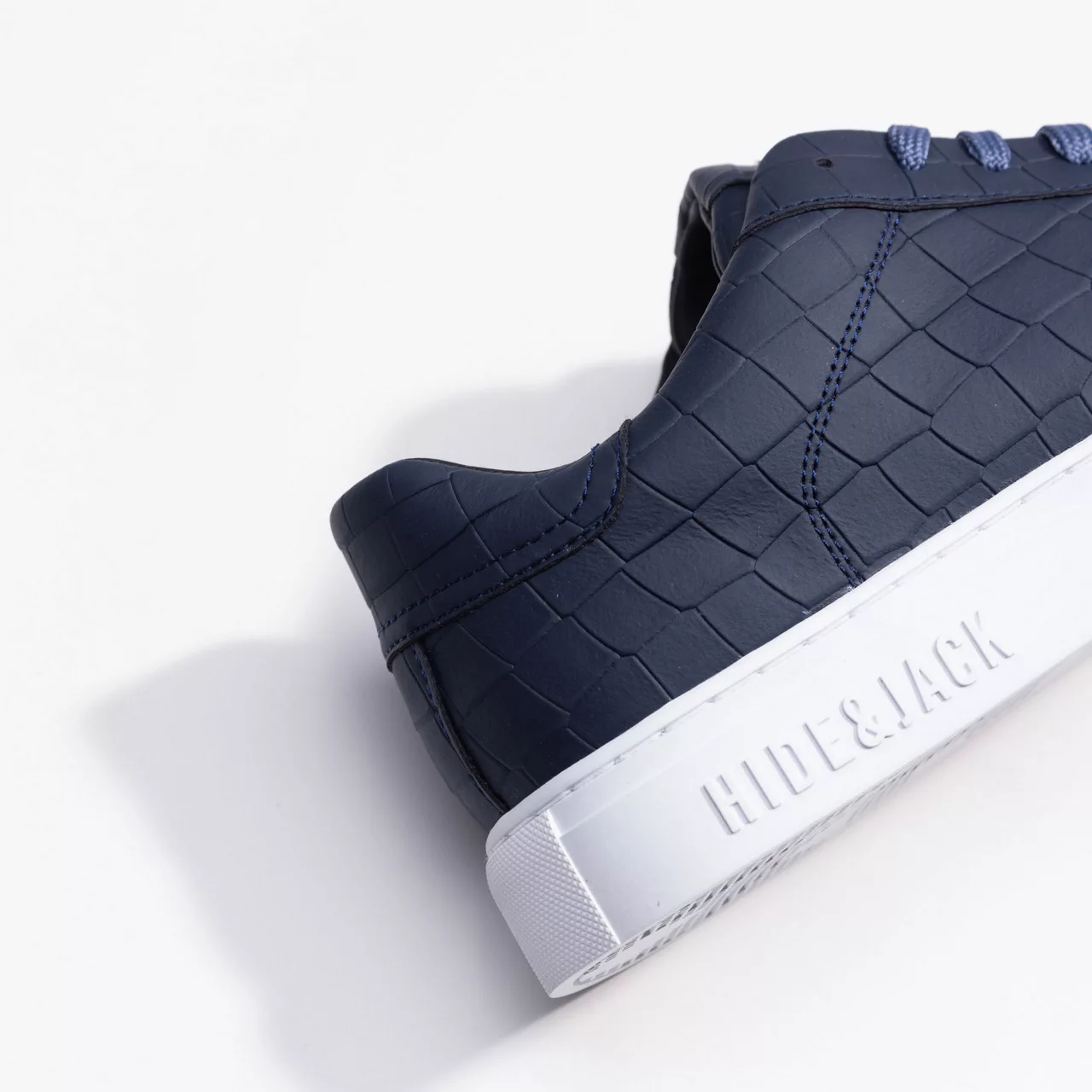 HIDE AND JACK Essence Leather Trainers - Navy