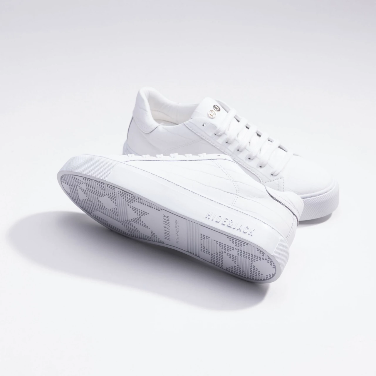 HIDE AND JACK Essence Leather Trainers - White