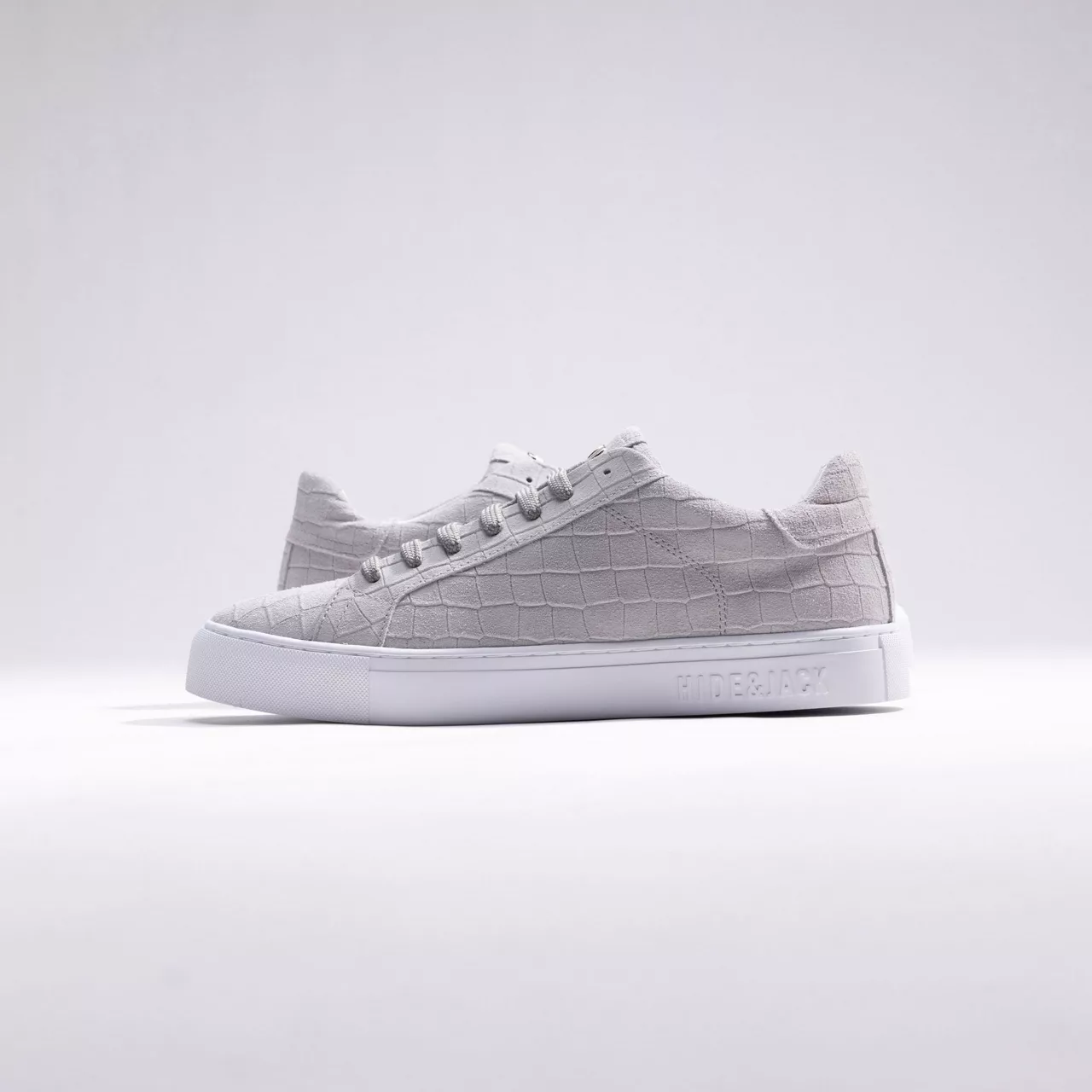 HIDE AND JACK Oil Suede Trainers - Grey