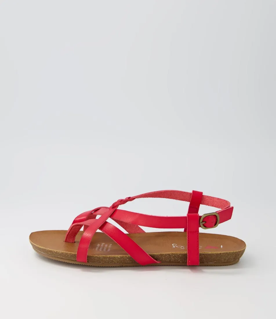 I LOVE BILLY Ginnie Red Sandals