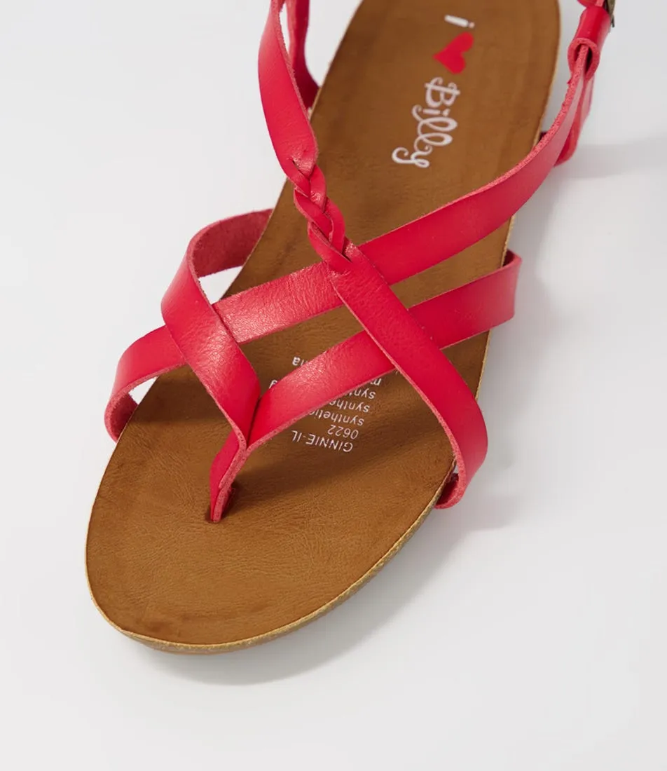 I LOVE BILLY Ginnie Red Sandals