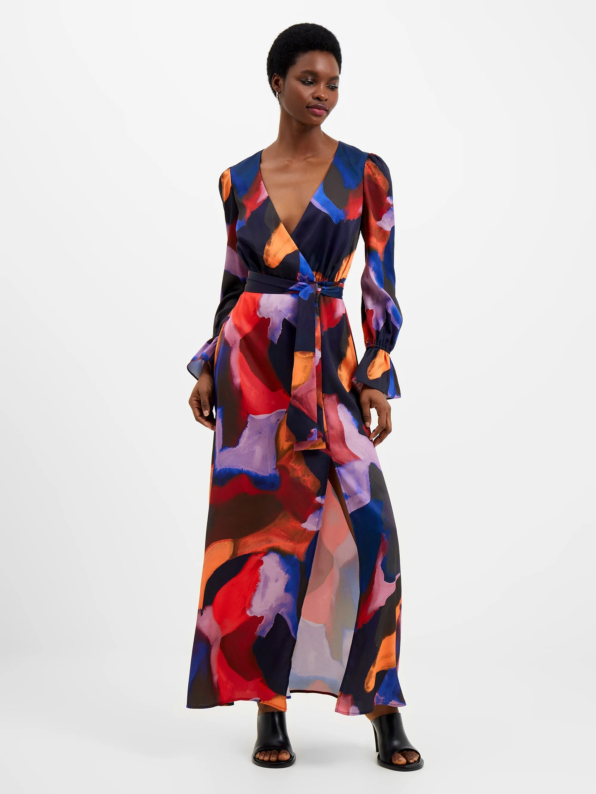 Isadora Drape Wrap Maxi Dress