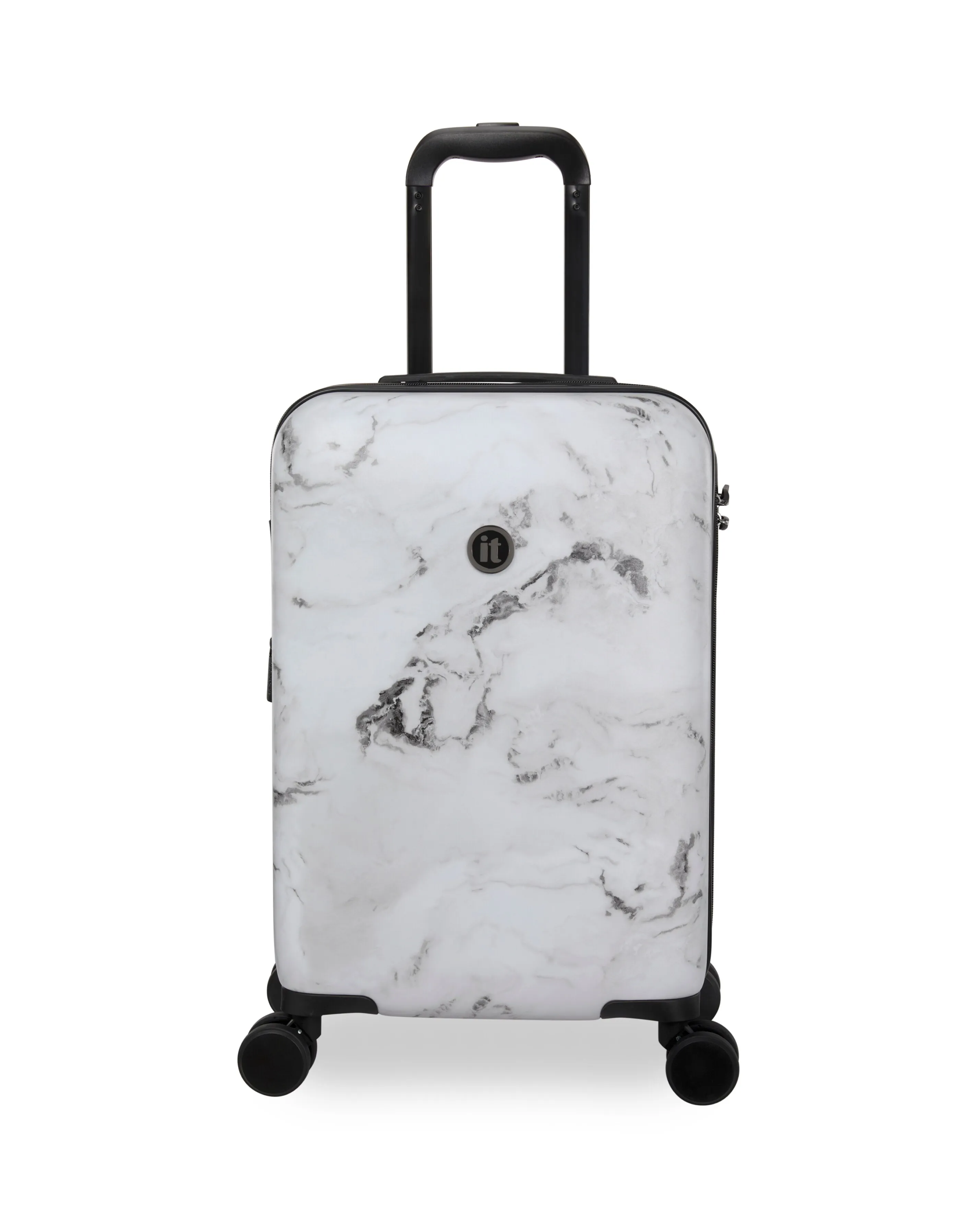 IT Luggage Sheen Greyscale Marble Cabin Suitcase with TSA Lock | Simply Be