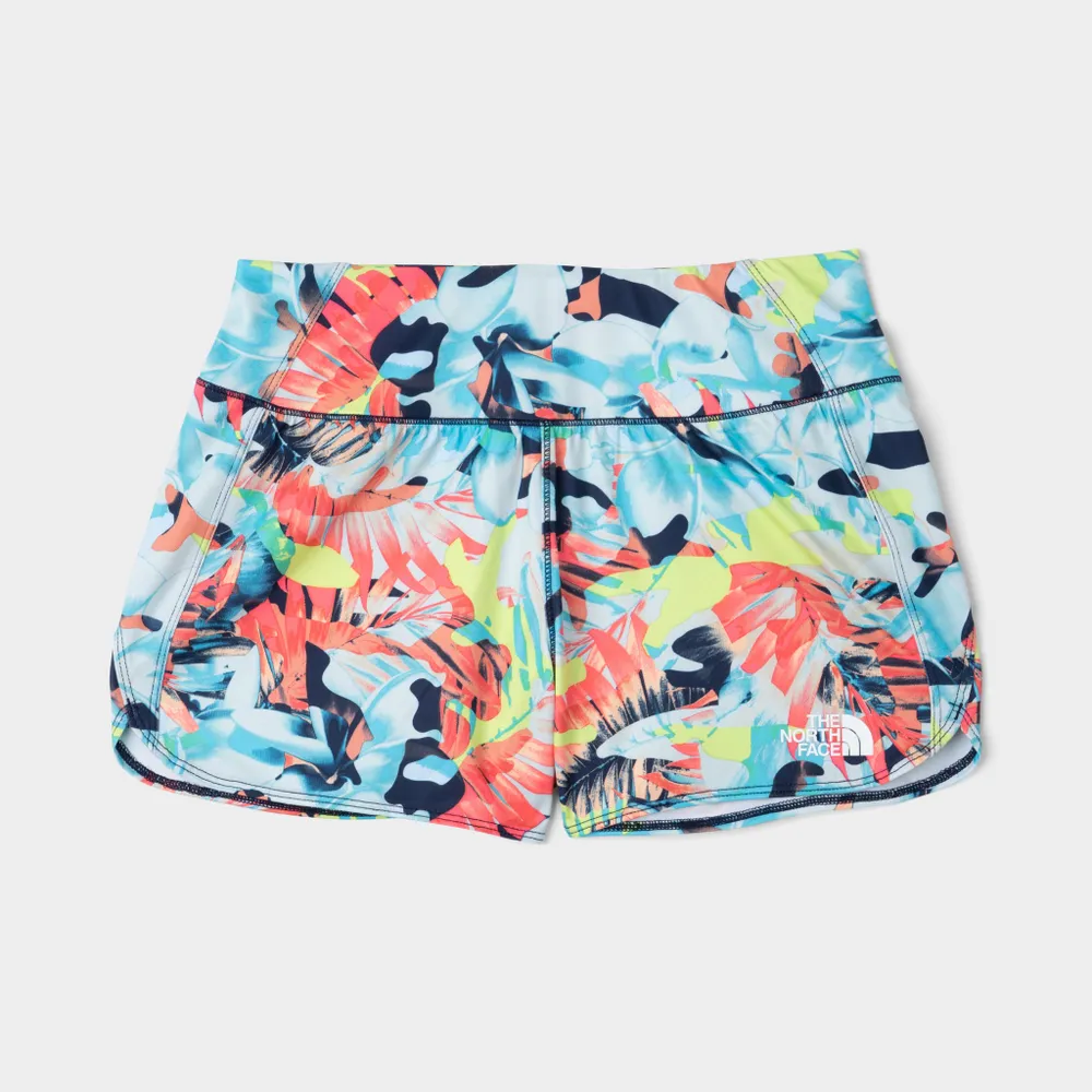 JD Sports The North Face Junior Girls’ Printed Amphibious Knit Class V Shorts / TNF Navy Youth Tropical Camo Print