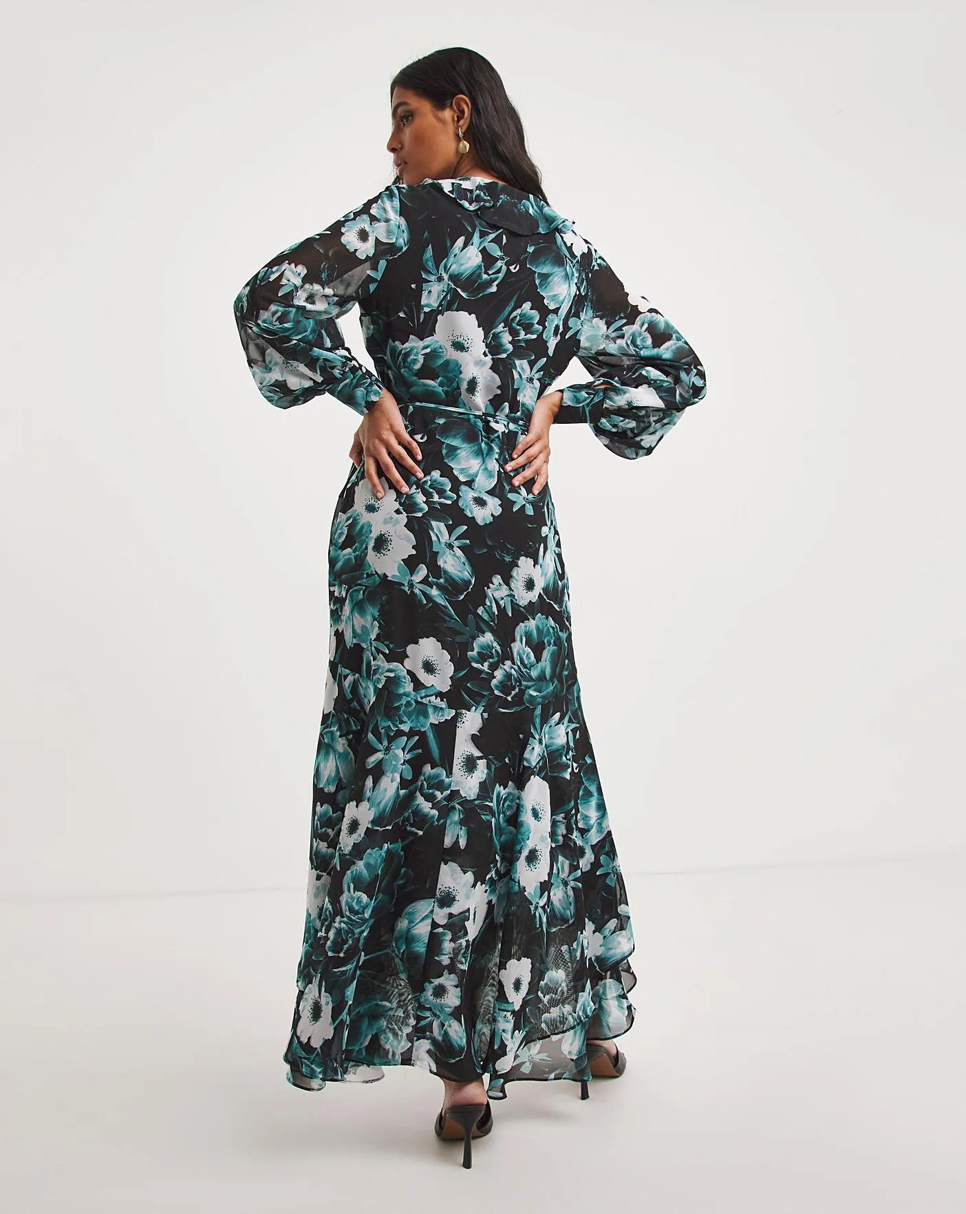 Joanna Hope Printed Wrap Maxi Dress