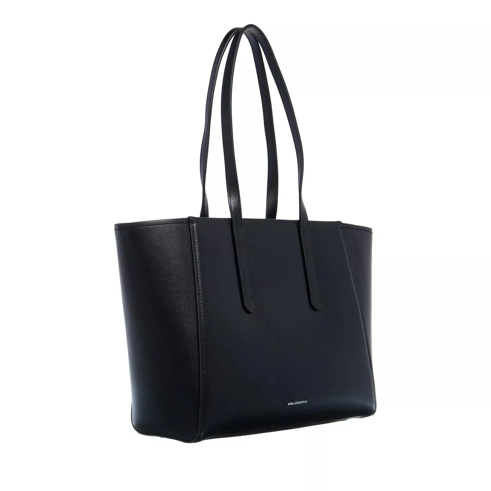 Karl Lagerfeld  K/Ikonik 2.0 Leather Tote Pin Black