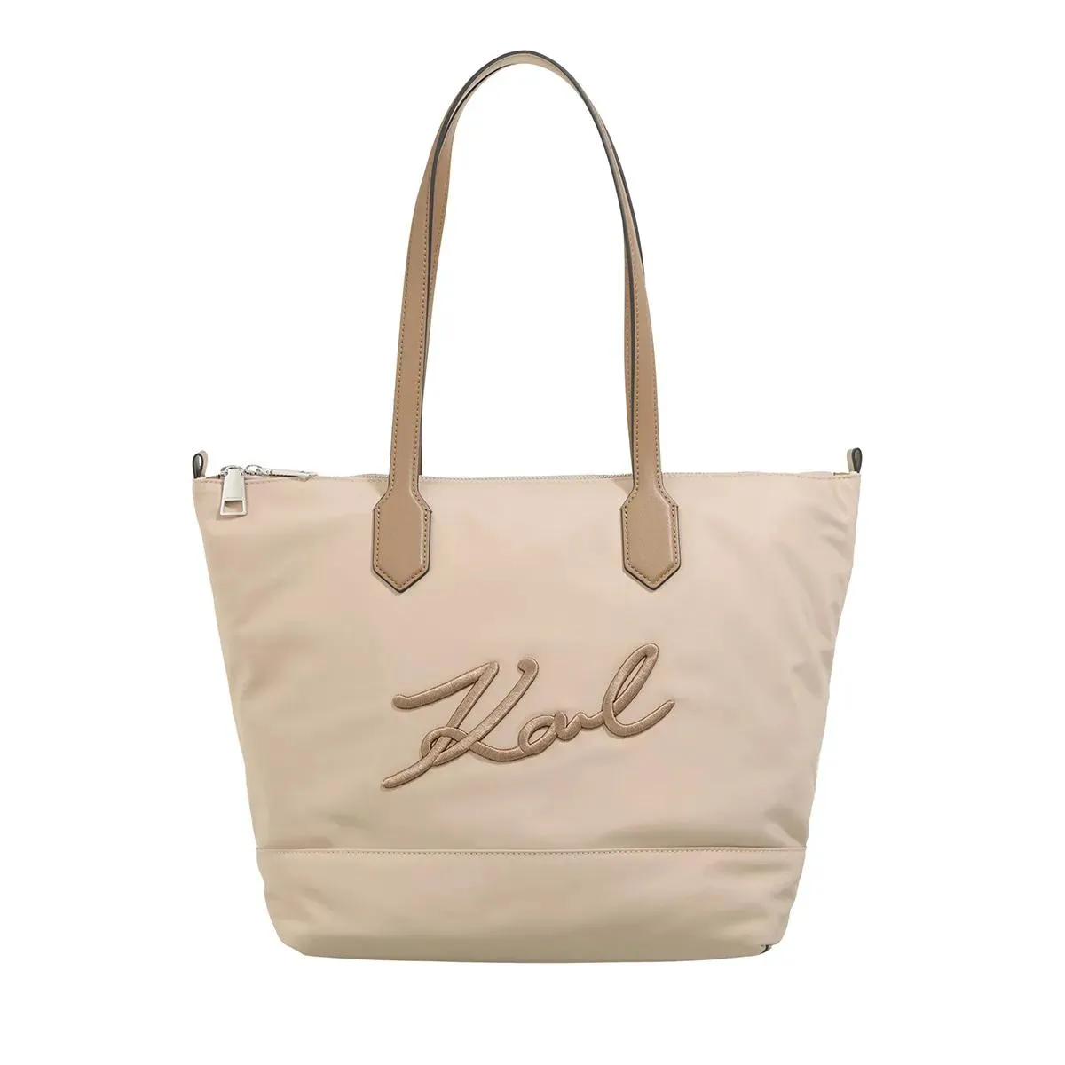 Karl Lagerfeld  K/Signature Nylon Md Tote Sand