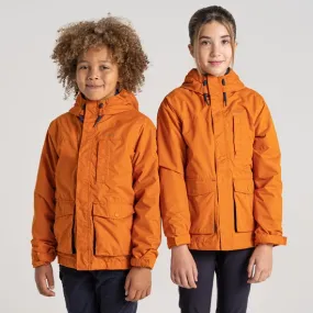 Kid's Roscoe Waterproof Jacket - Canyon Orange | Craghoppers UK