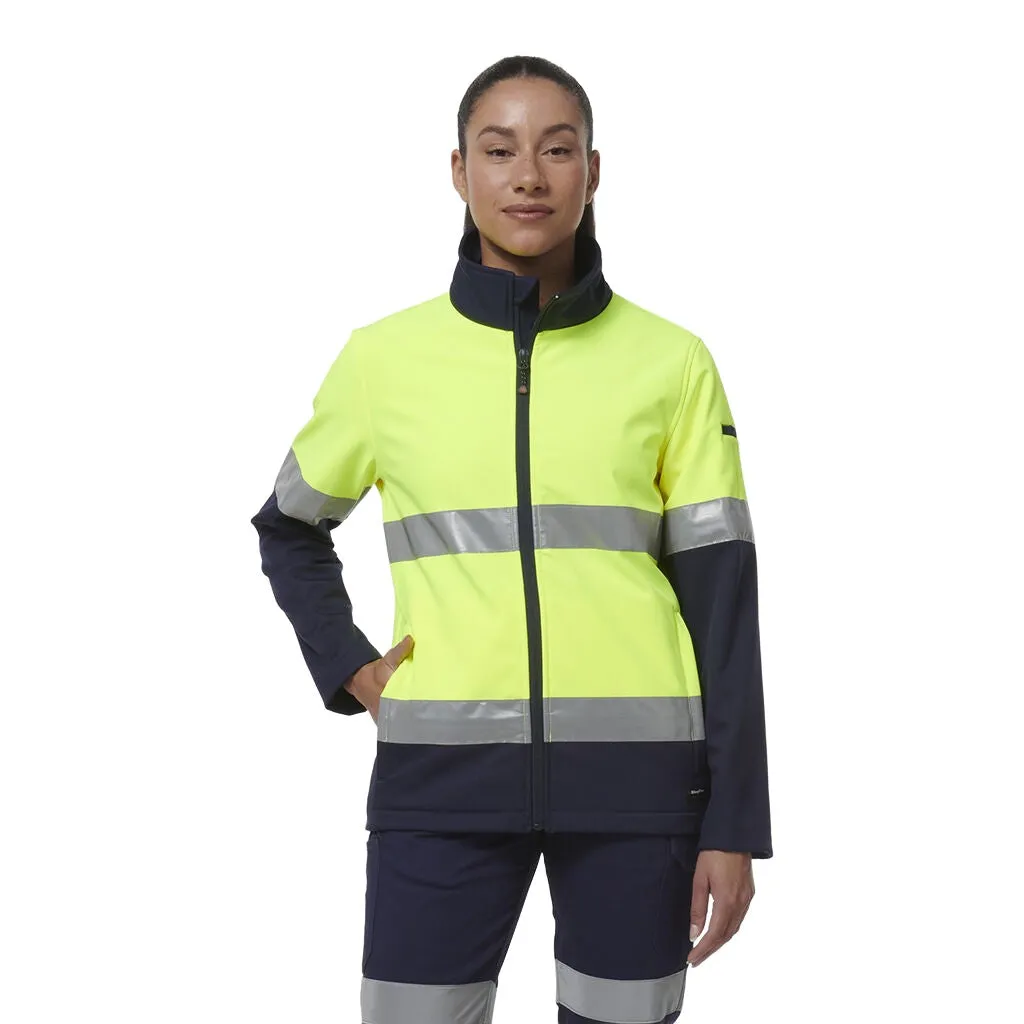 King Gee Women's Reflective Spliced Soft Shell Jacket (K45006)-