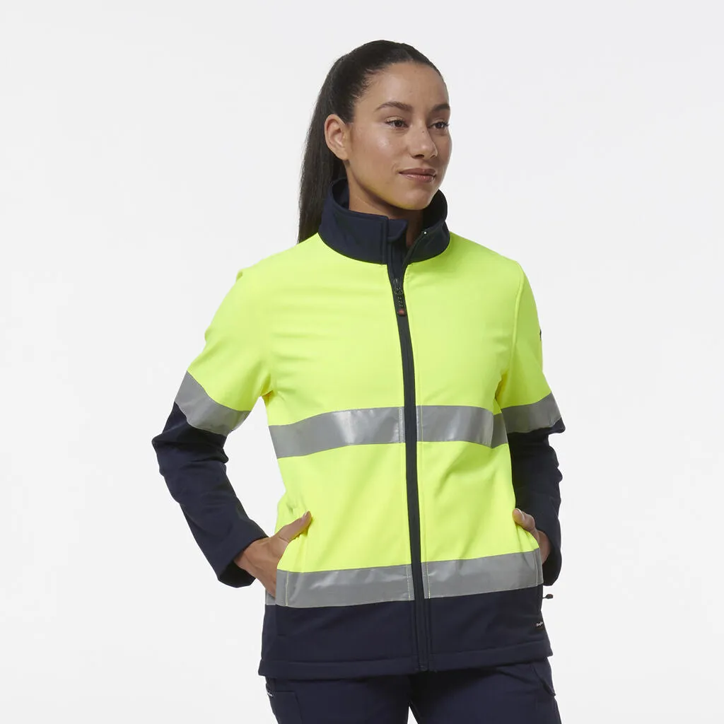 King Gee Women's Reflective Spliced Soft Shell Jacket (K45006)-