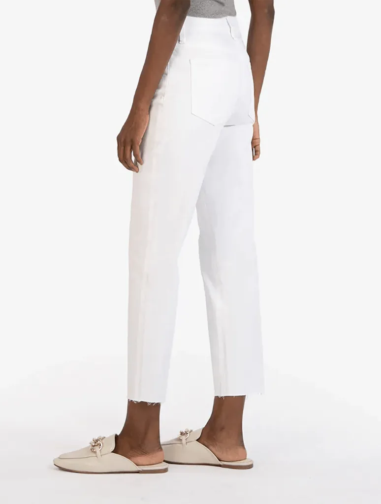 Kut From The Kloth Rachael High Rise Mom Jeans in Optic White