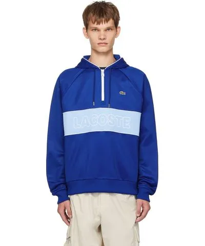 Lacoste Blue Half-Zip Hoodie