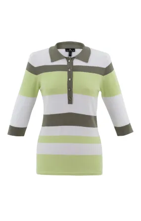 Ladies Marble Stripe Polo