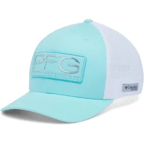 Lids Youth Columbia Aqua/White PFG Mesh Flex Hat