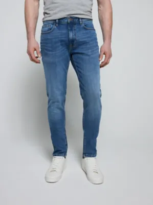 Light Wash Skinny Fit Jeans With Stretch | Men | George at ASDA