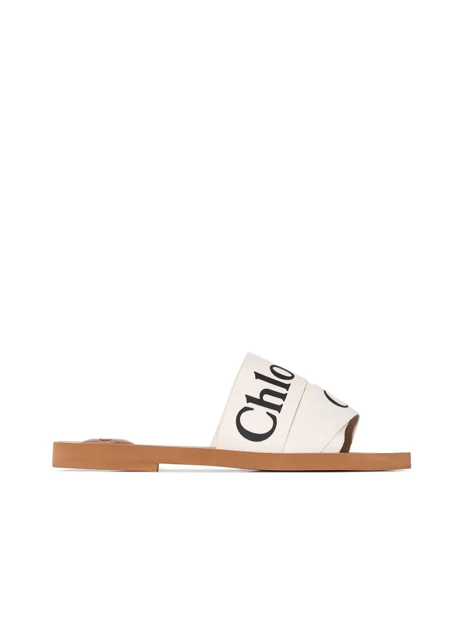 Logo Print Sandals