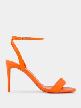 Loubigirl 85 mm Orange Sandals