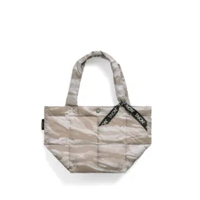 Lunch Down Tote S - Ice Tiger Stripe