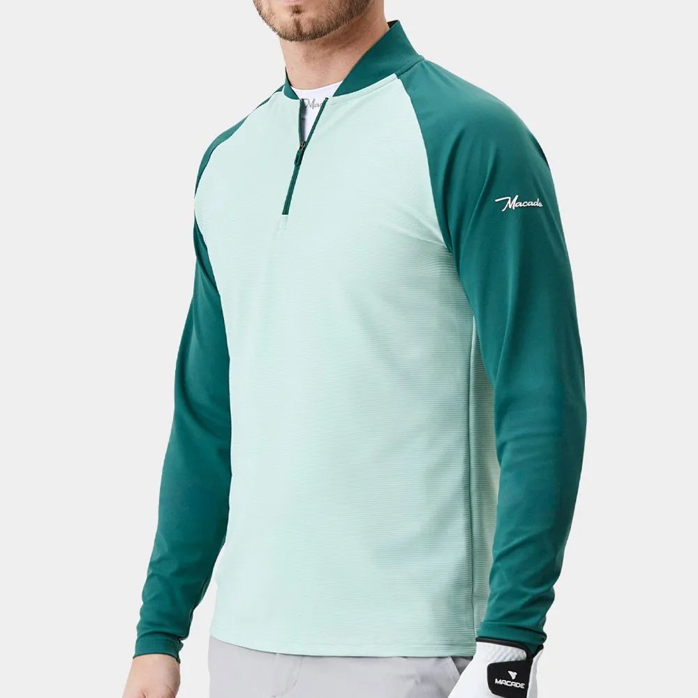 Macade Golf Pullover - Tech Quarter Zip - Mint SS24