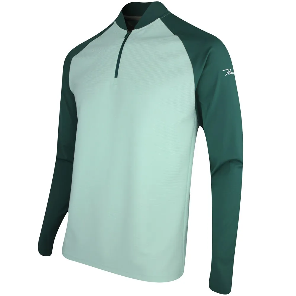 Macade Golf Pullover - Tech Quarter Zip - Mint SS24