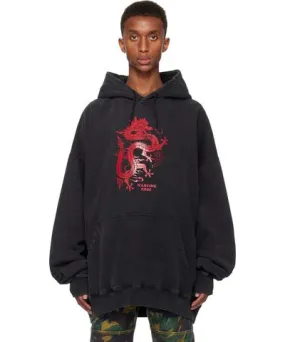 Martine Rose Black Oversized Hoodie