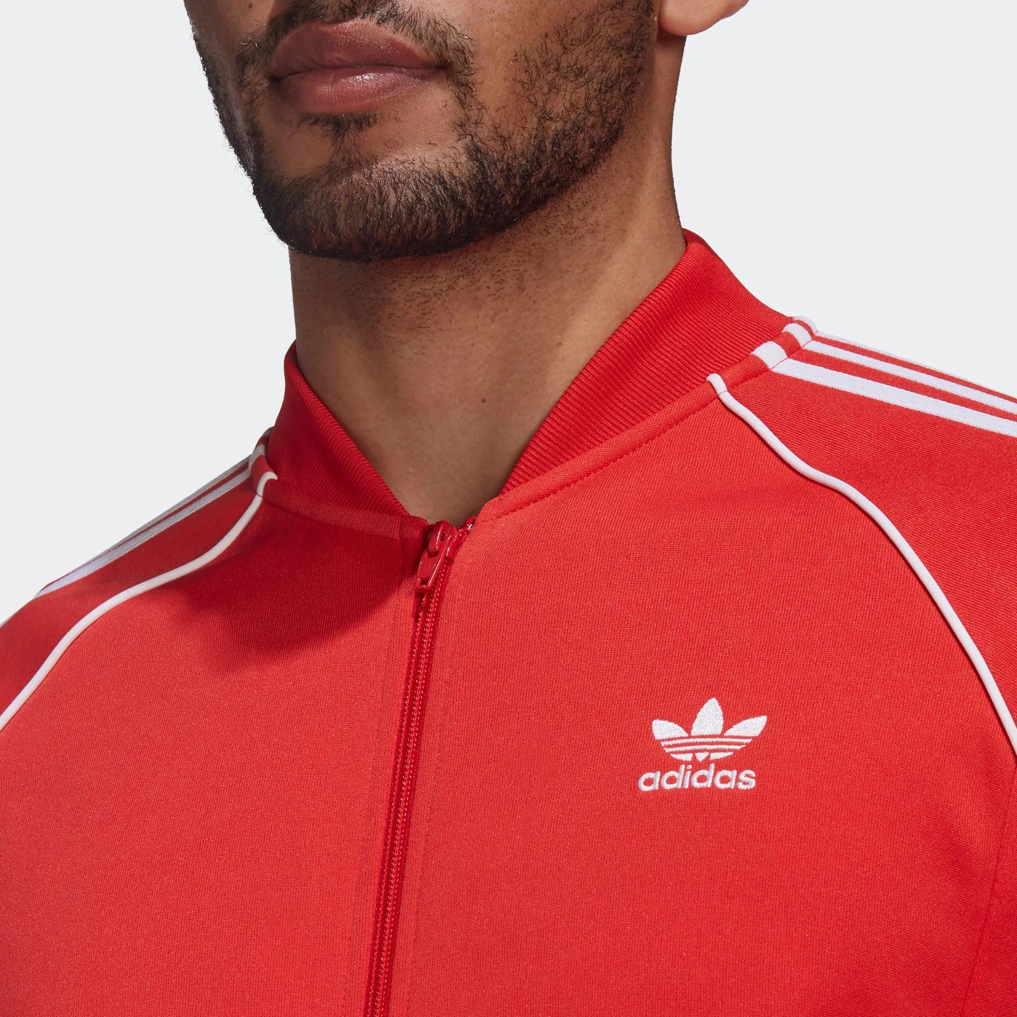 Men's adidas Originals Adicolor Classics Primeblue SST Track Jacket Vivid Red