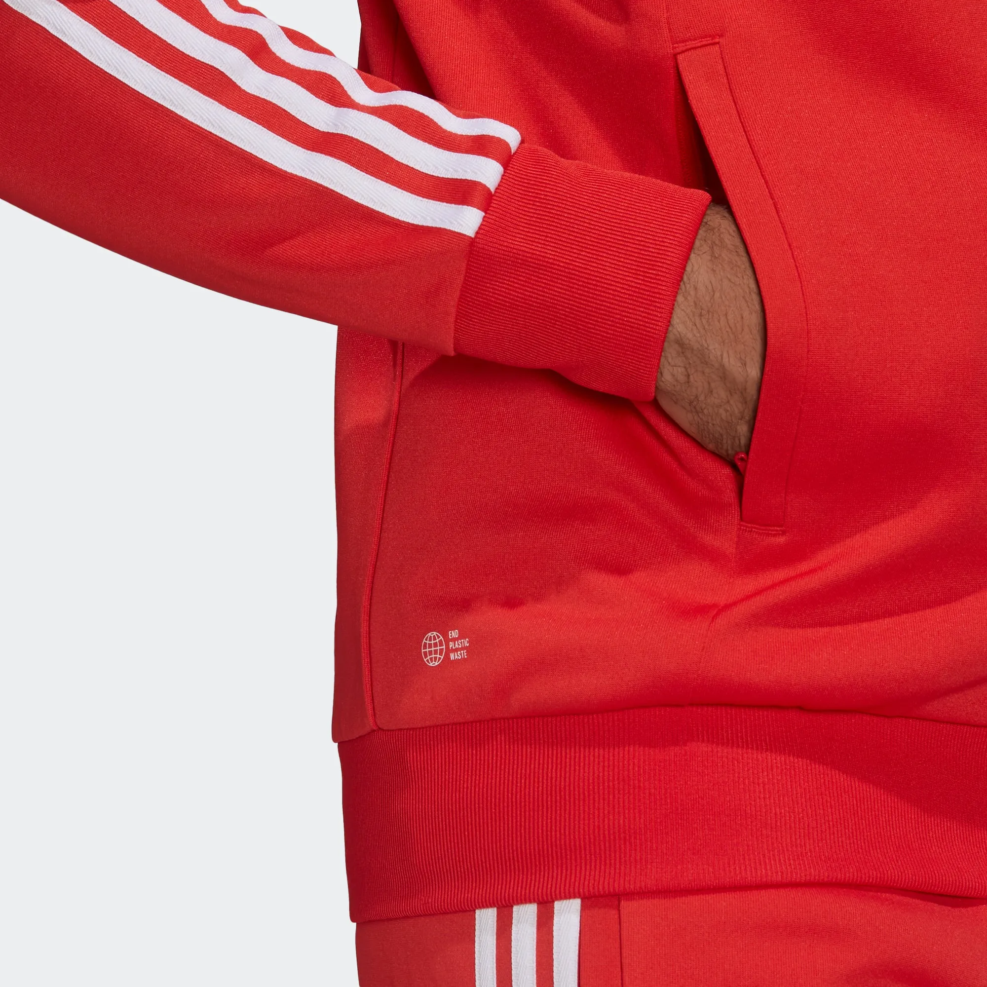 Men's adidas Originals Adicolor Classics Primeblue SST Track Jacket Vivid Red