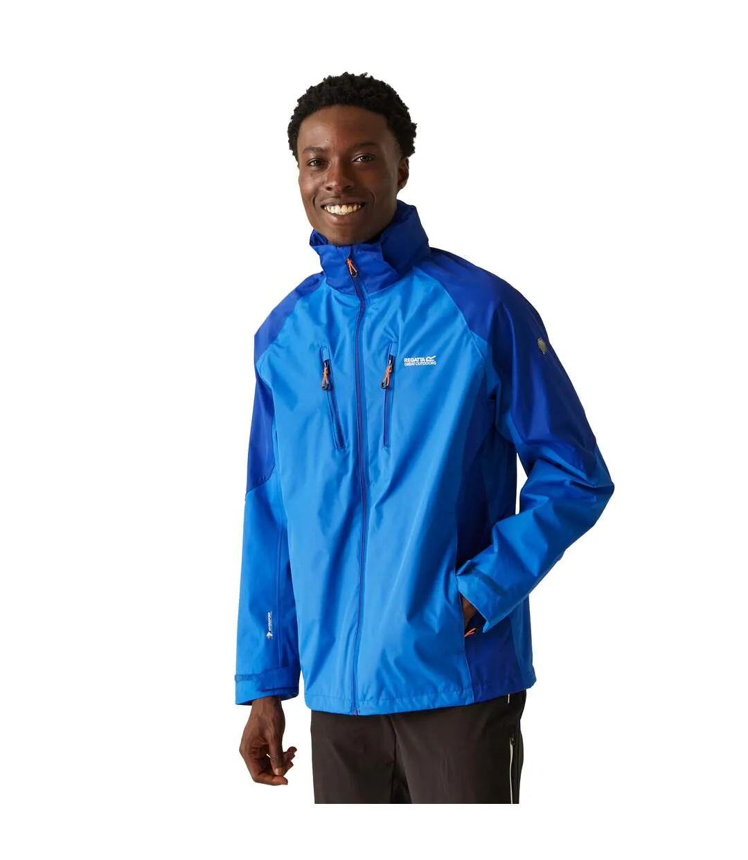 Mens calderdale v waterproof jacket oxford blue/new royal Regatta