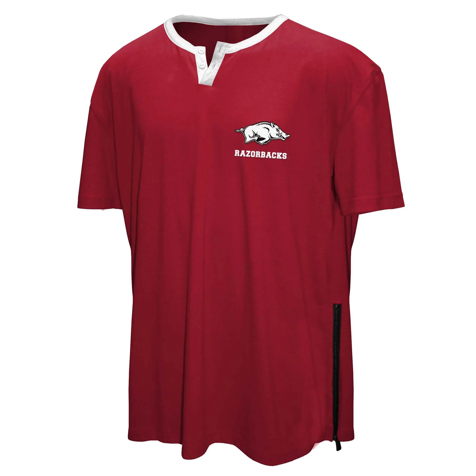 Men's Franchise Club Cardinal Arkansas Razorbacks 3-in-1 Double-Down T-Shirt & Quarter-Zip Pullover Set