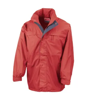 Mens midweight multi-functional waterproof jacket red/navy Result