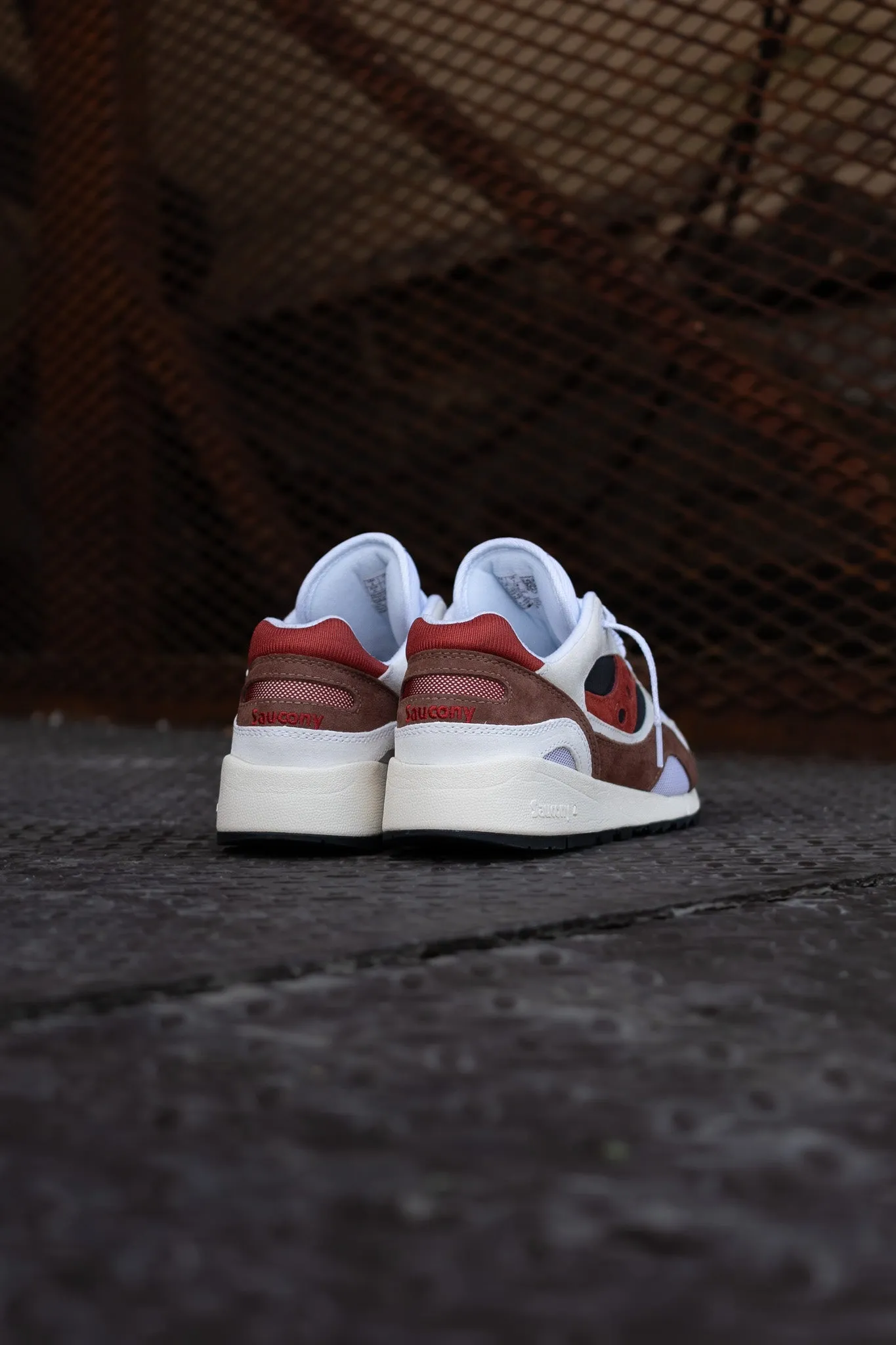 Mens Saucony Shadow 6000 (White/Rust)