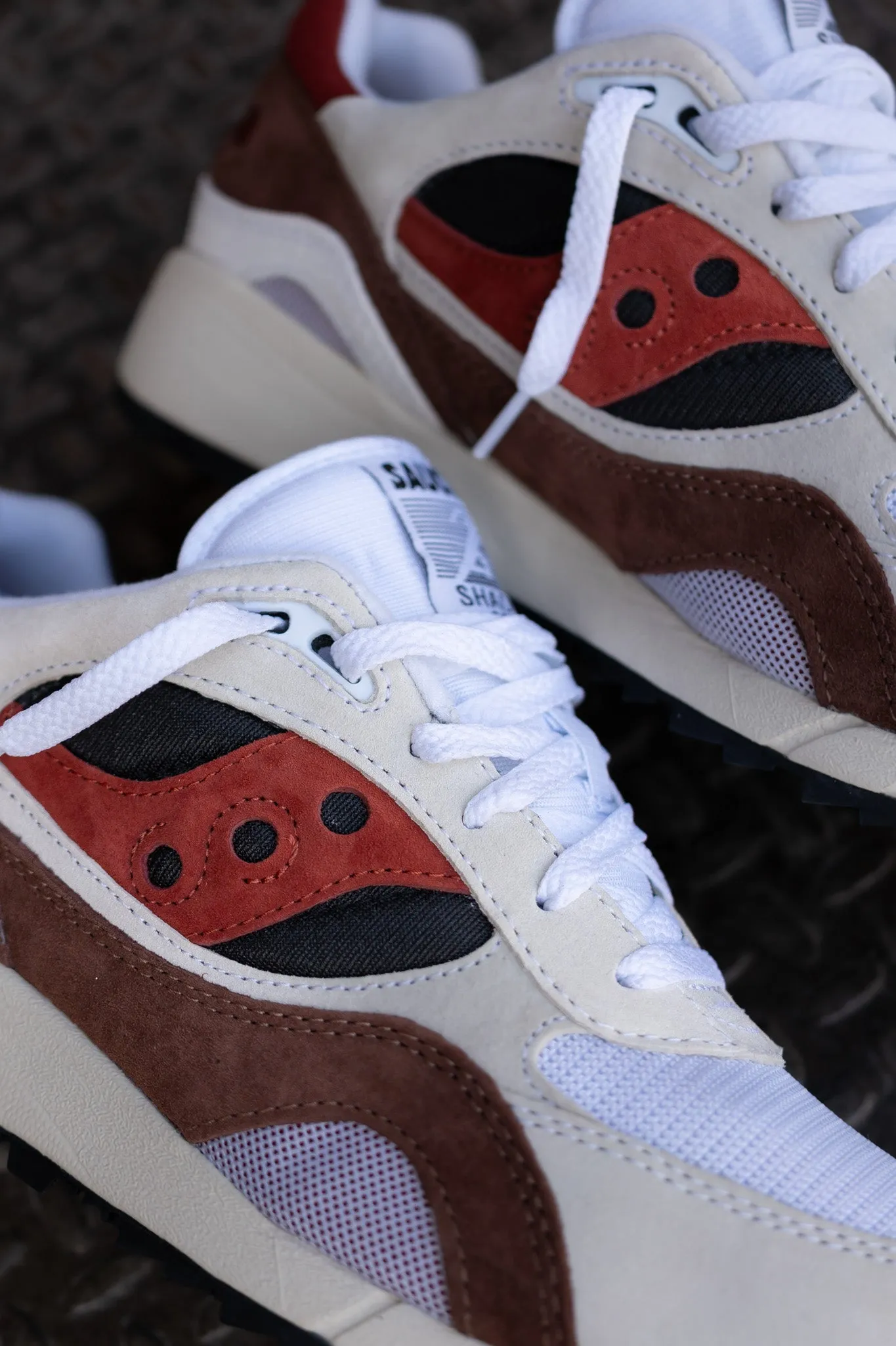 Mens Saucony Shadow 6000 (White/Rust)